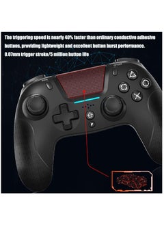 Game controller, wireless controller with dual vibration/6-axis sensitive joystick/audio/touchpad, Bluetooth Playstation 4 controller compatible with PS3/PS4/Slim/PC/Android/iOS - pzsku/Z6A980249551231E4ECF8Z/45/_/1717340650/013fae94-8fba-42ee-bf67-796f95a9ad47