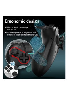 Game controller, wireless controller with dual vibration/6-axis sensitive joystick/audio/touchpad, Bluetooth Playstation 4 controller compatible with PS3/PS4/Slim/PC/Android/iOS - pzsku/Z6A980249551231E4ECF8Z/45/_/1717340650/4ee75abb-a1c4-43ca-8994-2fa18c01f3d8