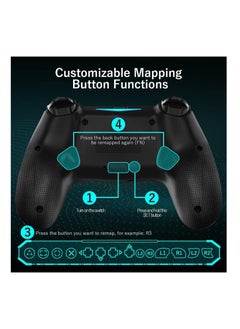 Game controller, wireless controller with dual vibration/6-axis sensitive joystick/audio/touchpad, Bluetooth Playstation 4 controller compatible with PS3/PS4/Slim/PC/Android/iOS - pzsku/Z6A980249551231E4ECF8Z/45/_/1717340651/e8d988dd-cbb4-4943-b67d-456a220c489b