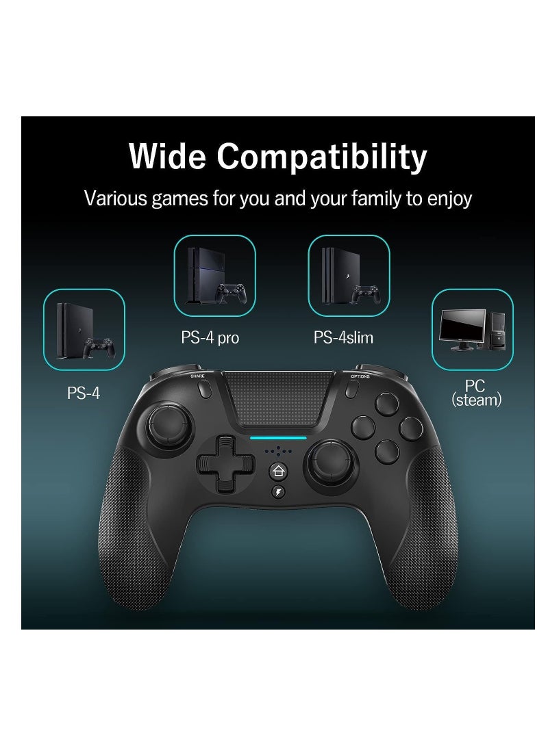 Game controller, wireless controller with dual vibration/6-axis sensitive joystick/audio/touchpad, Bluetooth Playstation 4 controller compatible with PS3/PS4/Slim/PC/Android/iOS - pzsku/Z6A980249551231E4ECF8Z/45/_/1717340652/46b7d294-8d90-417f-ba08-4c9e9bf88e8e