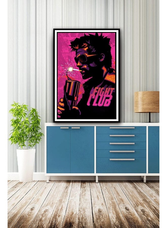 Ukeclvd Fight Club Movie Poster Family Decorative Painting Wall Art Canvas Posters Gifts 12x18 inch No Frame - Image 5