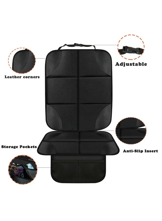 PandaEar حماية مقعد السيارة PandaEar 2 عبوة للأطفال، غطاء مقعد السيارة المقاوم للماء مع إدخال غير قابل للانزلاق، حصيرة مقعد السيارة من قماش 600D مع أكبر حشوة و جيوب شبكية - Image 2