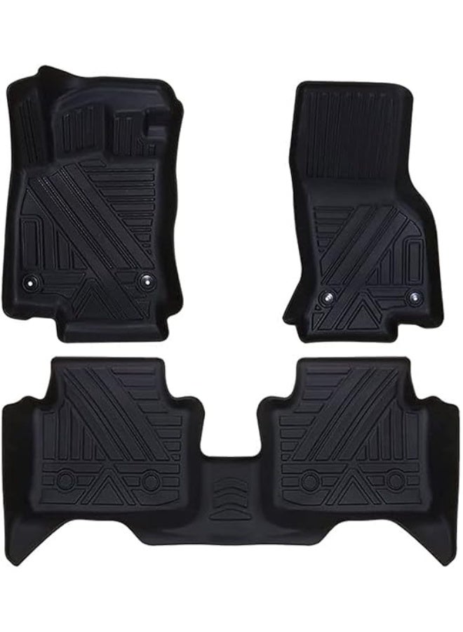 سجاد أرضية 9D لسيارة Skoda 2016–2020 – طقم 3 قطع، تغطية كاملة، مقاوم للماء والأتربة - Image 1