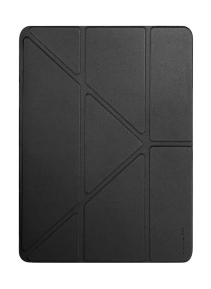 متوافق مع حافظة مع حامل أقلام، إغلاق مغناطيسي وحماية للعدسة، زوايا عرض متعددة لجهاز iPad Air 11 2024، حافظة تابلت، جلد، حامل قابل للطي،.(أسود)...