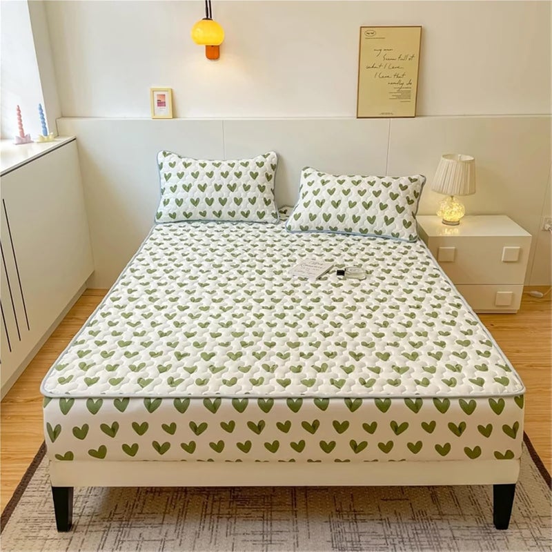 Cross part assemble fit Quilted Mattress Cover Print Bed Thickened Fitted Sheet Home Elastic No Pillowcase for Home, Bedroom(Single 90x200cm) Various color options Different assemble options Light precision processed material Newly stocked local goods Global simple assemble options Market diverse application fit Spec upgraded improved quality Trusted all-purpose quality Standard fit Global trendy simple build Global production standard crafted Repeated detach compatible build All condition resistant crafted quality N/S/C nationwide deliver Set product combo compatible Light durable upgraded substance Diverse purchase options No overseas transit wait Year round in stock Multi-source stock guarantee Globally trusted affordable quality Easy daily handling design Flat working surface Condition adaptive build - Image 4