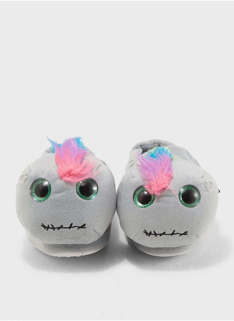 Funky Fish Open-back faux fur Bedroom Slipper  - Image 4