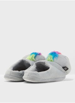 Funky Fish Open-back faux fur Bedroom Slipper  - Image 3