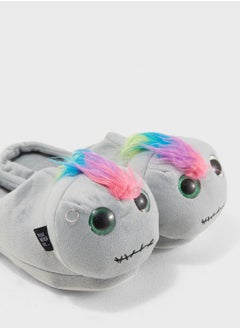 Funky Fish Open-back faux fur Bedroom Slipper  - Image 5
