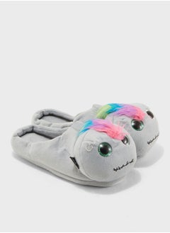 Funky Fish Open-back faux fur Bedroom Slipper  - Image 1