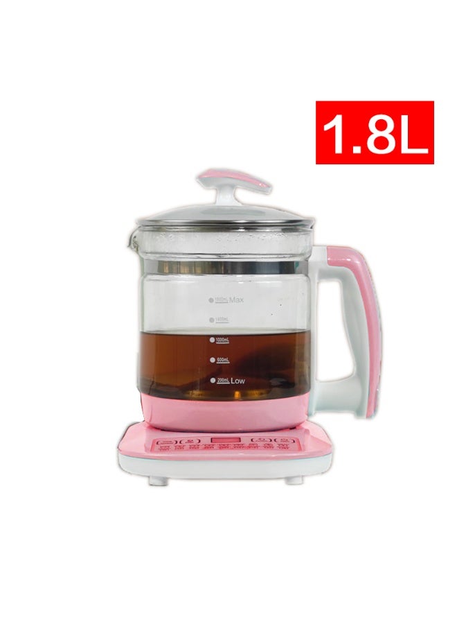 HTH Electric Kettle,Electric Tea Kettle Glass Boiler Hot Water Tea Heater with Temperature Control LCD Display,Easy to Clean - Image 1