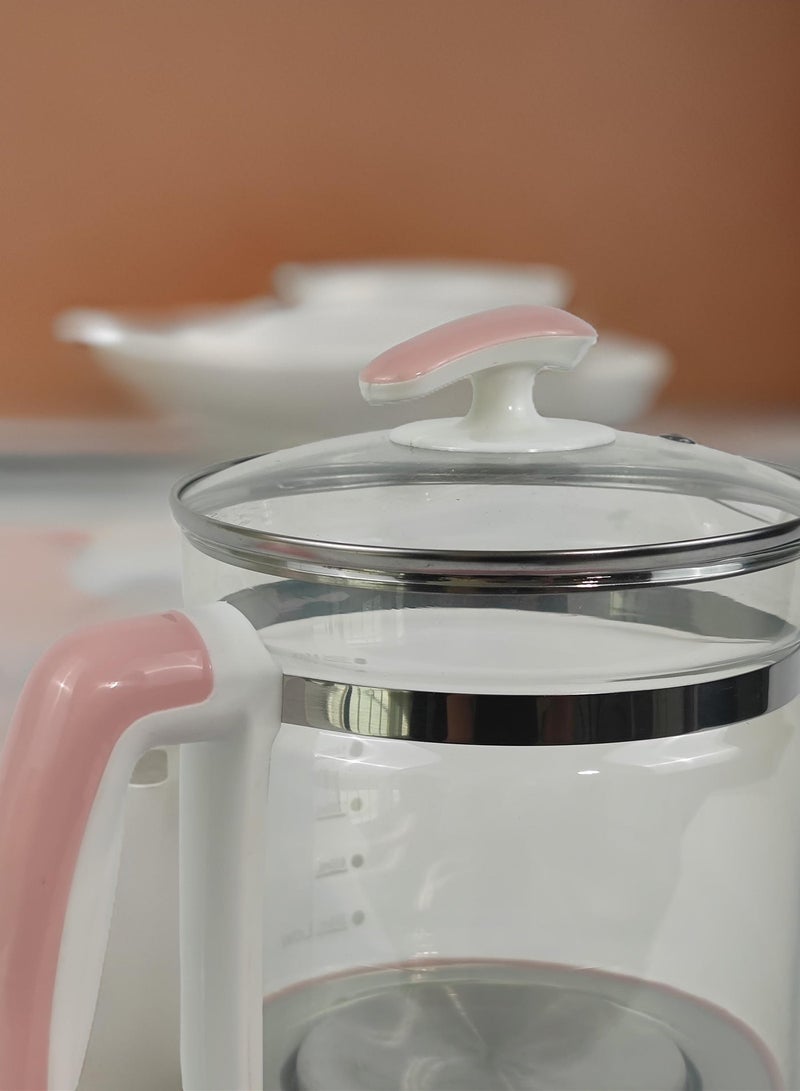 HTH Electric Kettle,Electric Tea Kettle Glass Boiler Hot Water Tea Heater with Temperature Control LCD Display,Easy to Clean - Image 5