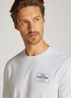 TOMMY HILFIGER Logo Print Short Sleeve Crew  Neck T-Shirt  - Image 3