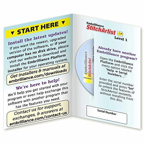 Embrilliance StitchArtist Level 1 Digitizing Embroidery Software for Mac PC - Image 3