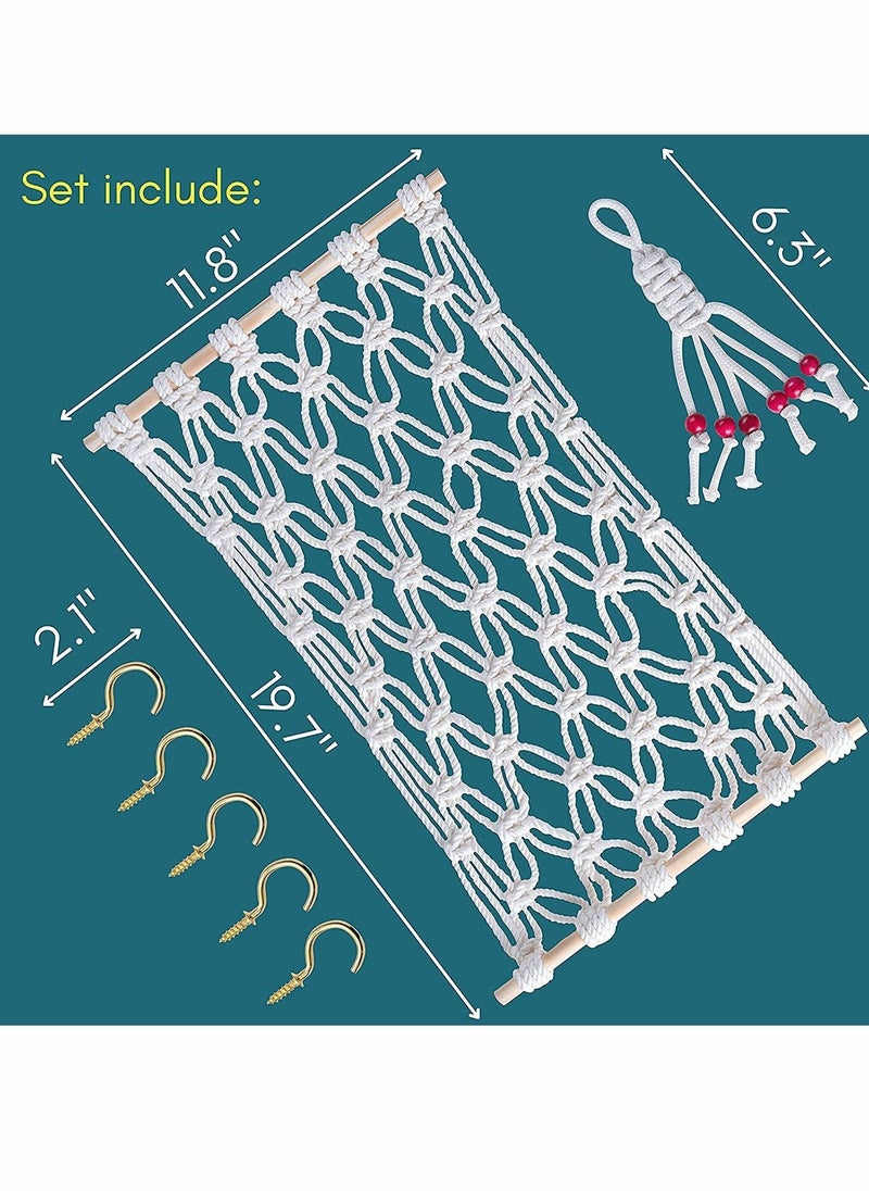 Excefore - Hanging Fruit Hammock Rack Net Basket Storage Space Saving With Hooks Suitable For Kitchen Cabinets - Image 1