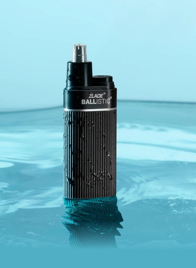 زلاد ماكينة حلاقة شعر الأنف والأذن Zlade Ballistic - ماكينة حلاقة مقاومة للماء تعمل ببطارية AAA - Image 4