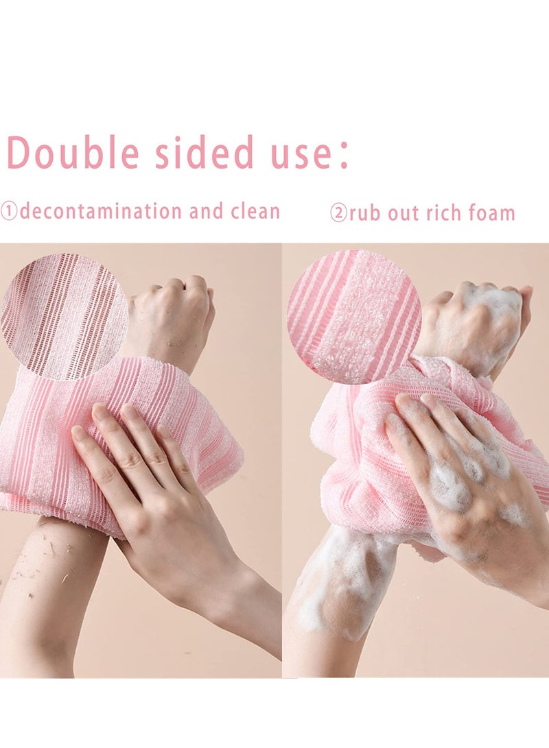 SYOSI 2 Pack Magic Body Back Scrubber for Shower Back Washer for Shower Bath Wash Cloth Washcloth to Body Cleaning Massage - Image 5