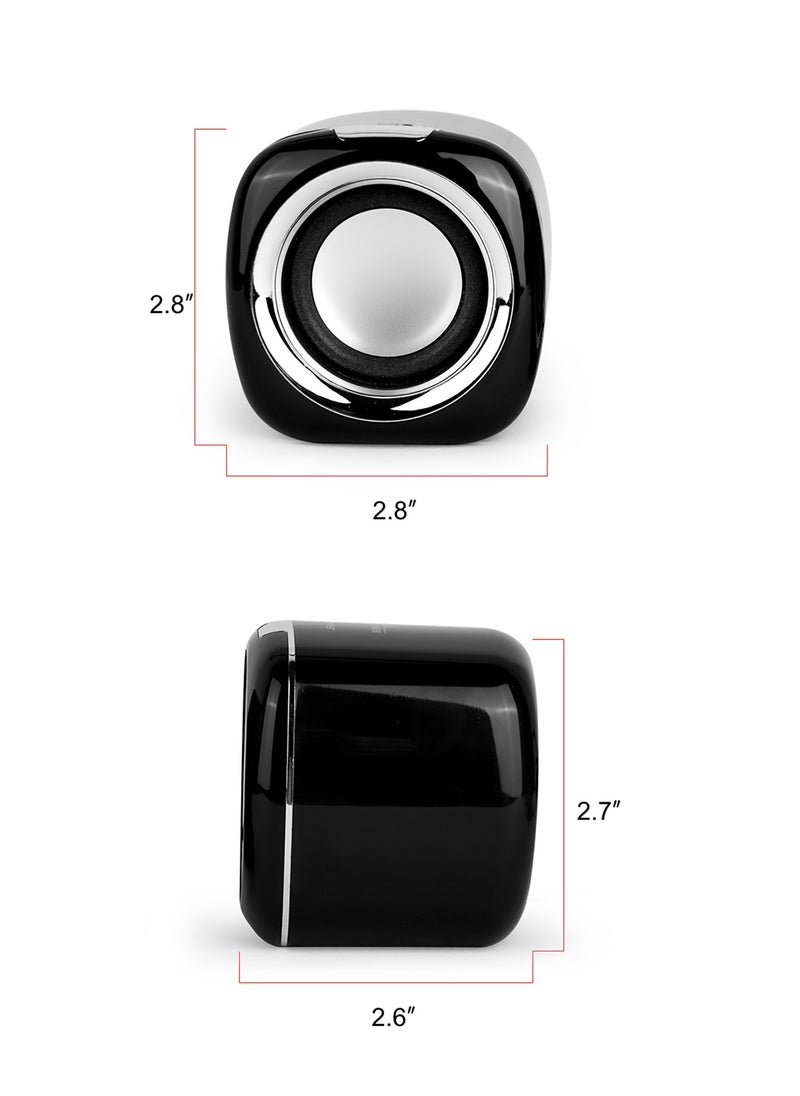 BONKS - Computer Speakers, 6W PC Powered Speakers USB Speaker Monitor Speakers for Desktop Computer/PC/Laptop Gaming Speaker - Image 1