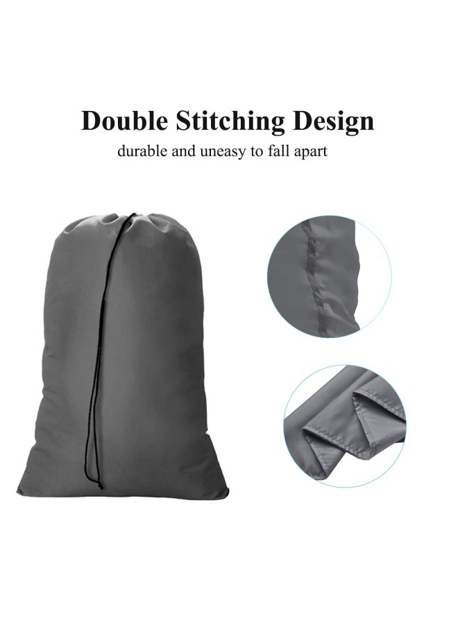 OTraki Laundry Bag 28 X 45 Inch Hamper Liner 2 Pack Laundry Sacks With Drawstrings Extra Large Laundry Bags Heavy Duty Dirty Clothes Storage Bag For Laundry Home Dorm Grey  - Image 5