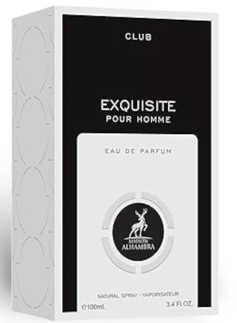 MAISON ALHAMBRA Exquisite Club Pour Homme EDP 100ml - Image 2