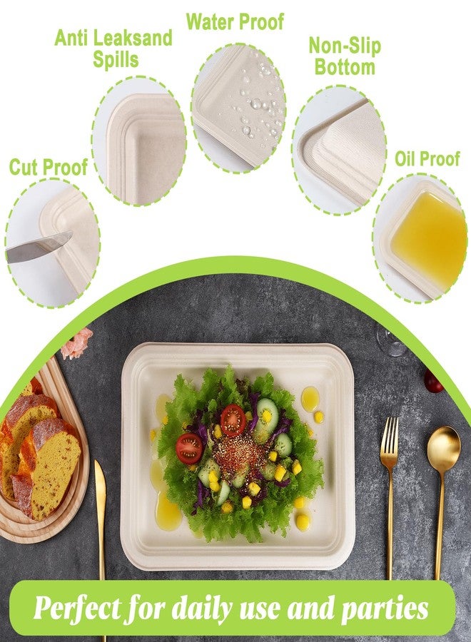 Xvvirnt 50 Pack 14 Inch Disposable Food Trays, Compostable Extra Large Paper Plates, Heavy Duty Large Paper Platter Plates, Platters Trays for Serving Crawfish Lobster, Crab, Seafood Boil - Image 3