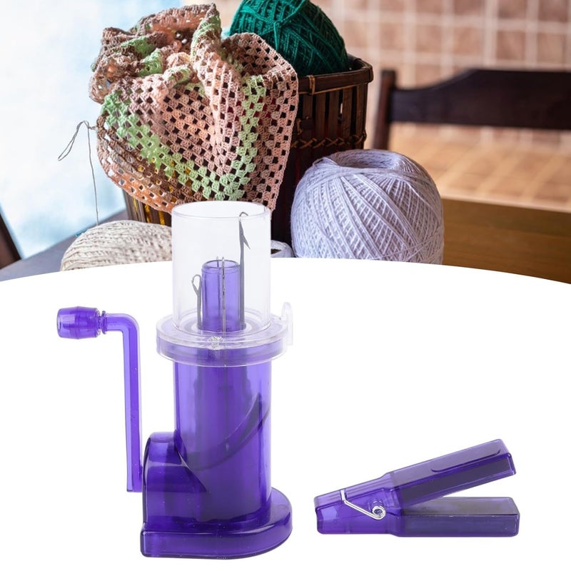 Snivy Snivy Hand Spool Knitter, Hand Knitting Machine DIY Household Hand Spool Knitter Hand Operated Knitting Machine Craft Bracelet Weave Tool  - Image 1