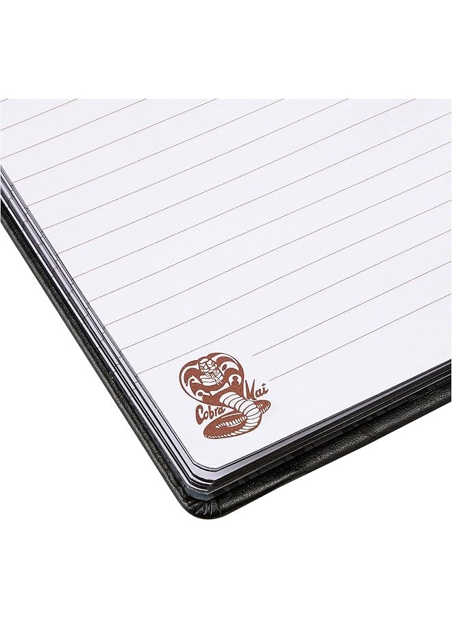 erorex - Cobra Kai A5 Faux Leather Notebook Elegant Metal Badge Design Essential For Fans And Note Takers Durable Construction Officially Licensed Merchandise - Image 1