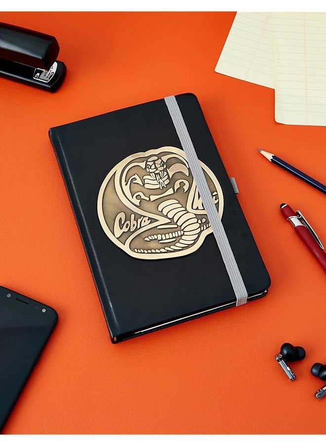 erorex - Cobra Kai A5 Faux Leather Notebook Elegant Metal Badge Design Essential For Fans And Note Takers Durable Construction Officially Licensed Merchandise - Image 1