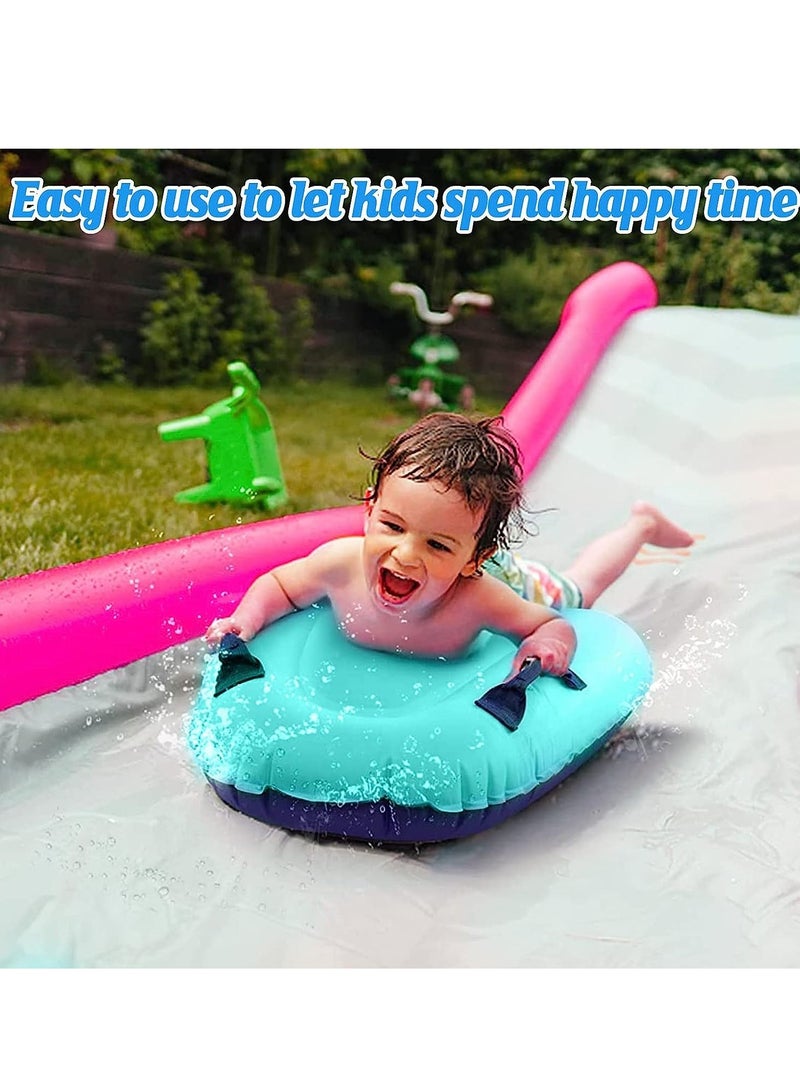 MIXDE Inflatable Bodyboard with Handles  Portable Surf Body Board Lightweight Swimming Floating Surfboard for Lawn Slide Water Kids Learn to Swim Summer Beach Fun Activity - Image 4