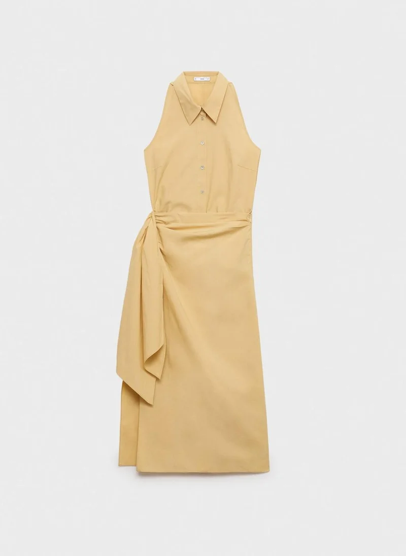 MANGO Sleeveless Poplin Dress