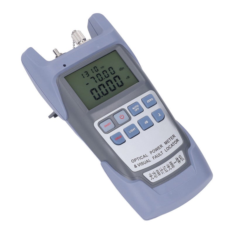 Optical Power Meter 2.5MM Universal Interface 650NM Red Lighting Fiber Optic Tester - Stable Light Source High Accuracy Power Meter for Fiber Optic Cable Testing Network Maintenance - Image 3