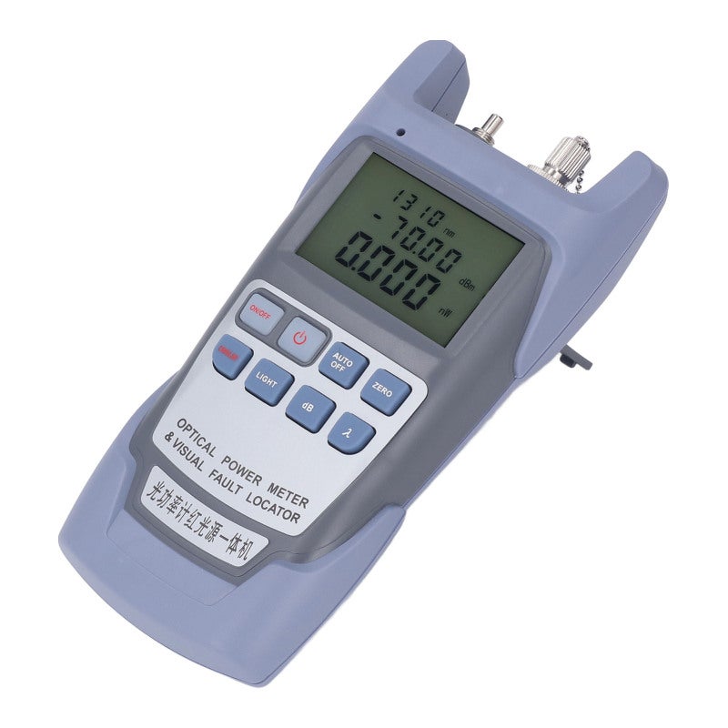 Optical Power Meter 2.5MM Universal Interface 650NM Red Lighting Fiber Optic Tester - Stable Light Source High Accuracy Power Meter for Fiber Optic Cable Testing Network Maintenance - Image 2