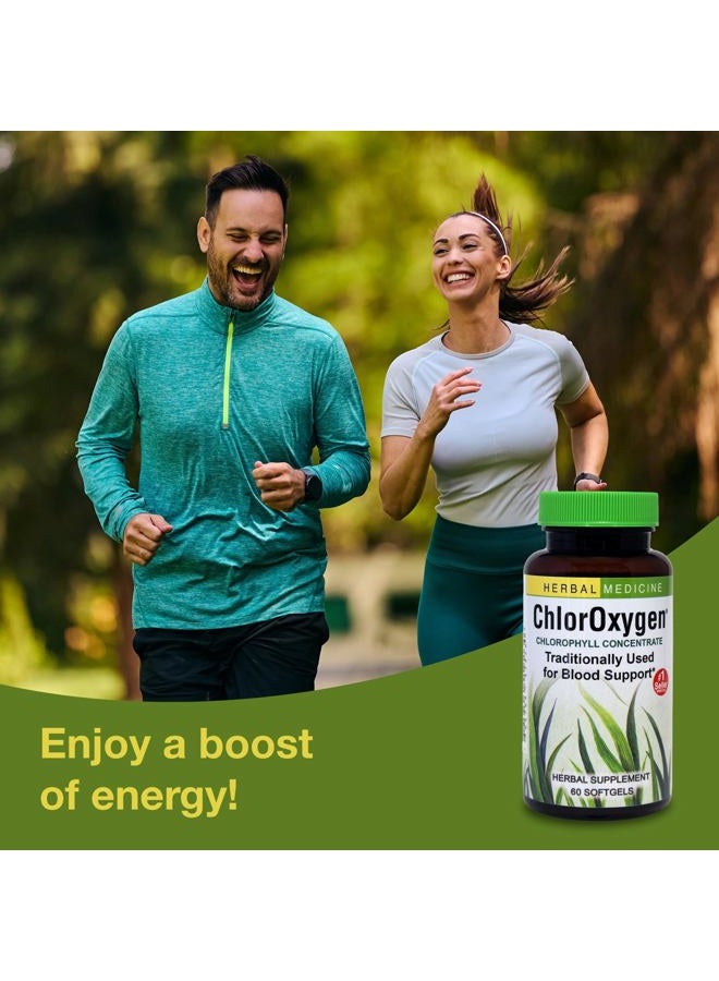 Herbs Etc. ChlorOxygen Chlorophyll Concentrate - Aids Healthy Blood Circulation - High-Altitude Environment Support - Energy Support - 60 Softgels (60 Servings) - Image 4