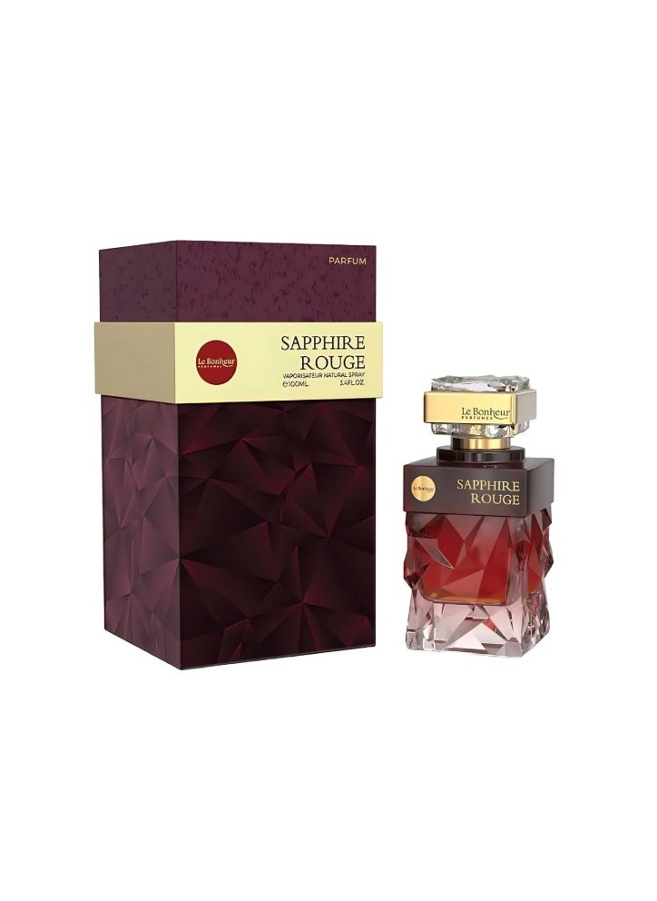 Le Bonheur Sapphire Rouge EDP For Women 100ml  - Image 1