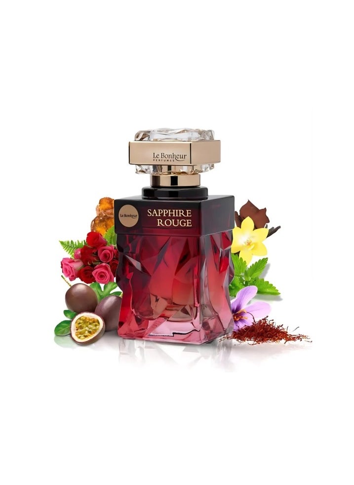 Le Bonheur Sapphire Rouge EDP For Women 100ml  - Image 2