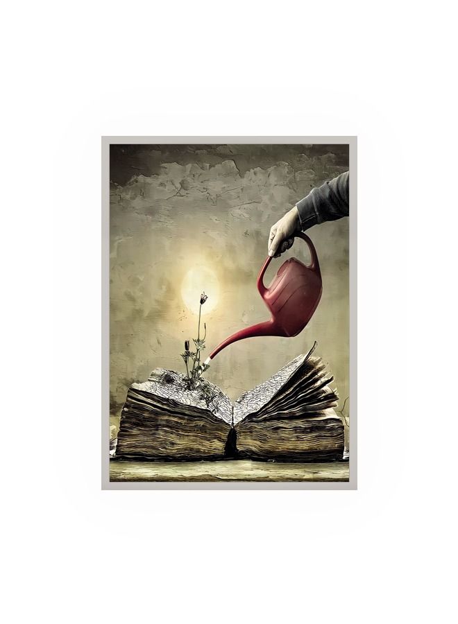 Marktna Canvas Wall Art for Wall Decoration Modern Design With A Hollow Silver Frame Size 120x80cm One Piece  - Image 2