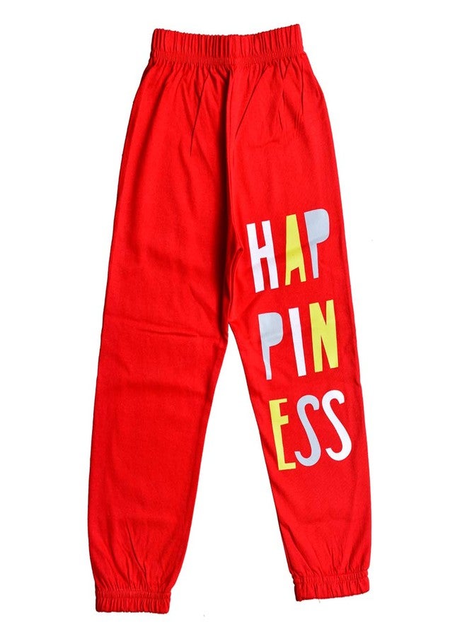 T2F Girls Cotton Regular Fit Printed Track Pant (Pack of 5) - Image 5