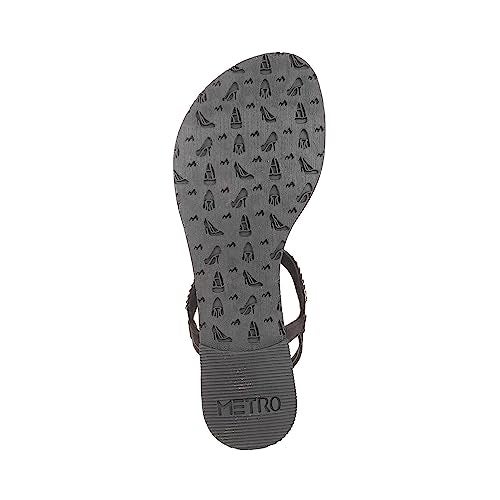 Metro Women Black Flat Fashion Sandal UK/5 EU/38 (33-96) - Image 5