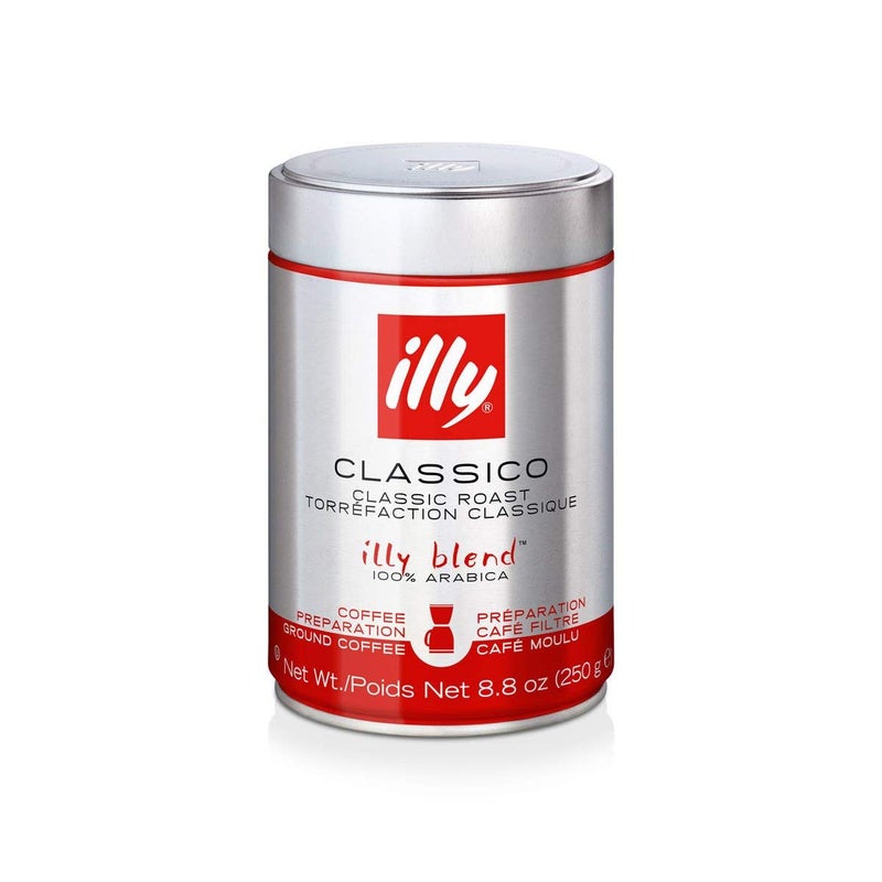 illy, Ground Coffee Drip Grind (Medium Roast, Blue Band), 8.8-Ounce Tins (Pack of 2) - Image 2