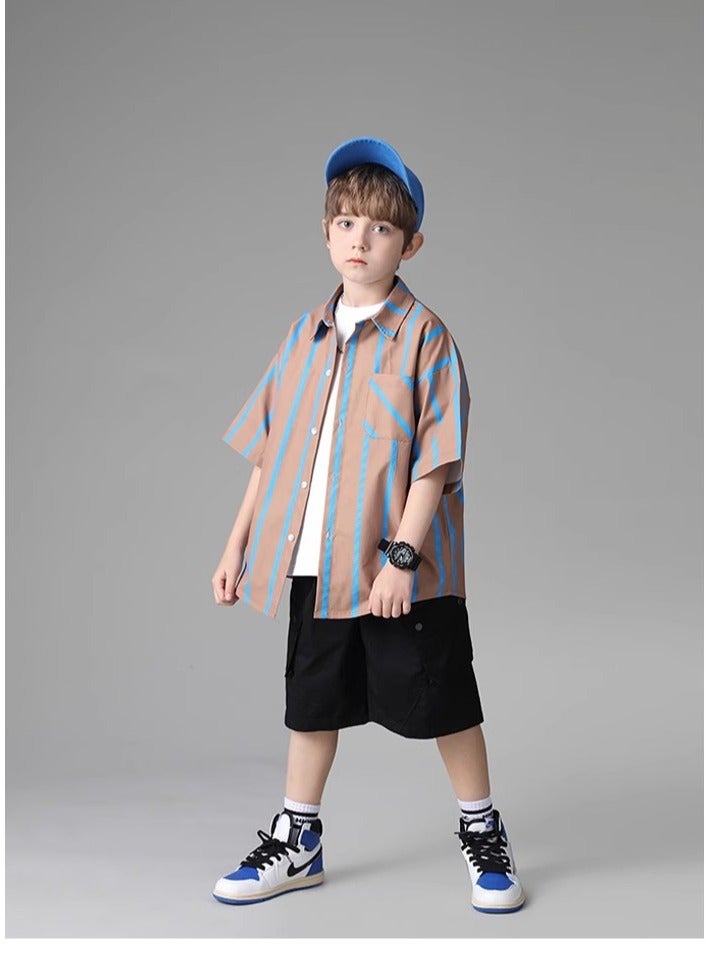 Schwartz New Boys' Fashionable Short Sleeved Shirt  - Image 2
