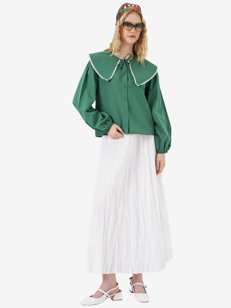 بيغ دارت BDART Poplin Baby Collar Shirt with Bow