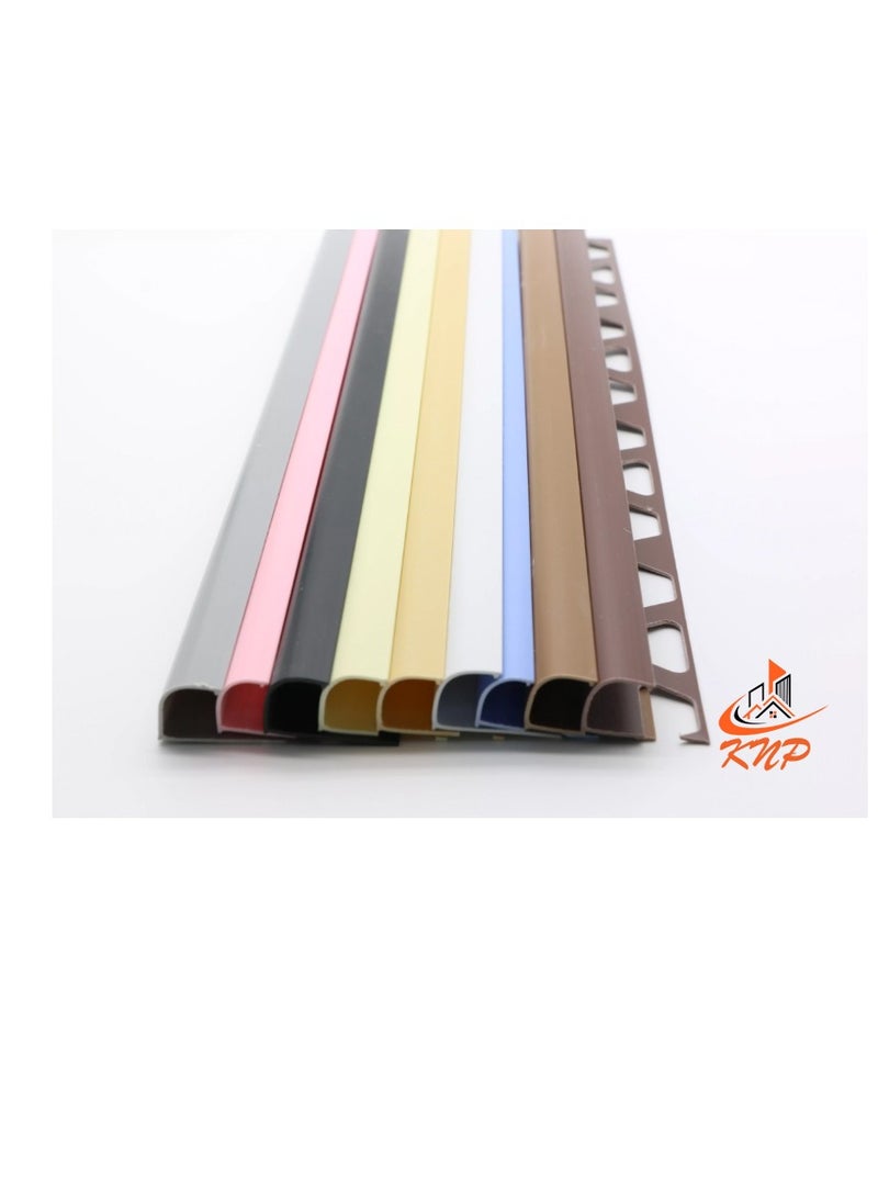 KNP PVC Tile Trim 12mm White, Toupe, Ivory, Beige  - Image 1