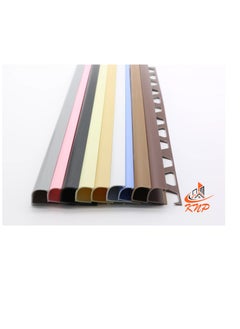 KNP PVC Tile Trim 12mm White, Toupe, Ivory, Beige  - Image 2