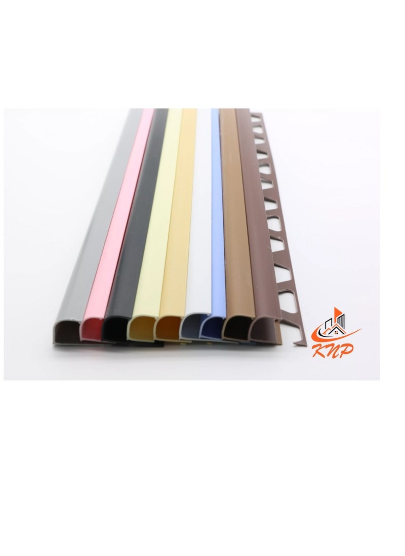 KNP PVC Tile Trim 12mm White, Toupe, Ivory, Beige  - Image 2