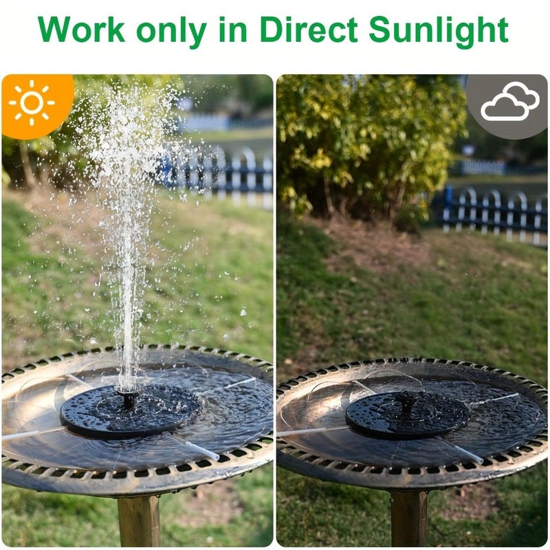 Floating Solar Water Pump With 6 Nozzles IPX8 For Bird Bath Garden Pond Pool Outdoor - Image 2