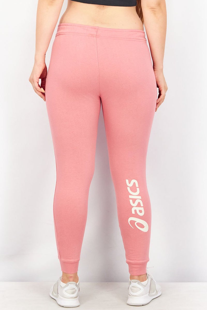 asics Women Regular Fit Big Logo Training Sweatpants, Rose - Image 2