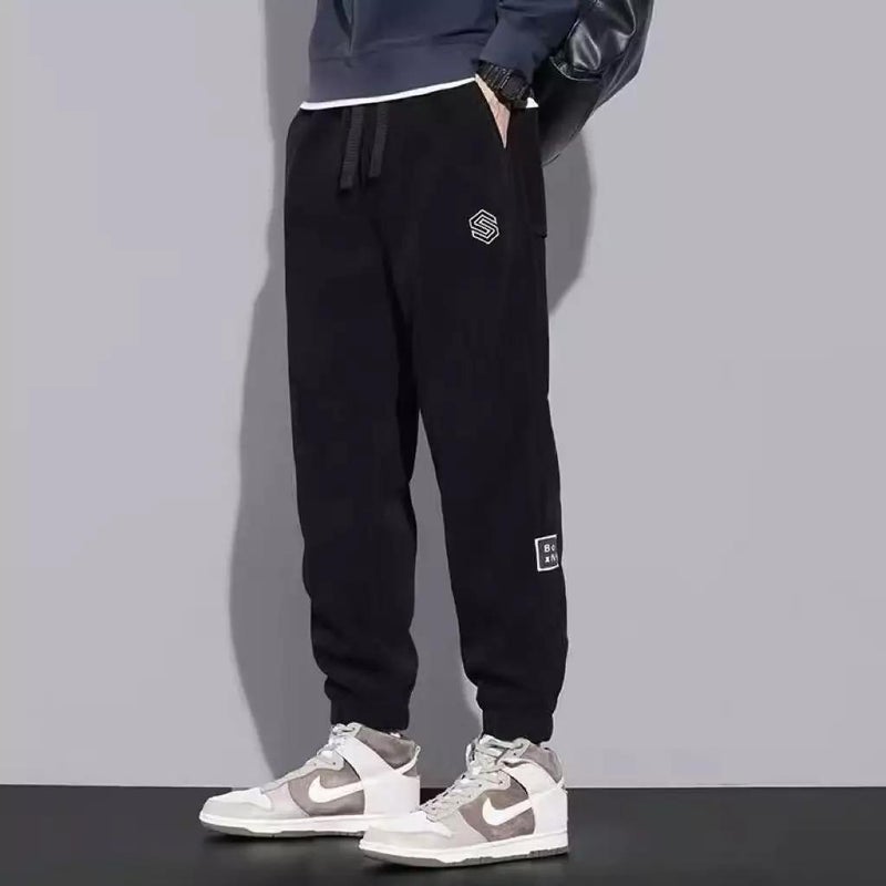 Mens Casual Summer 2024 Tapered Joggers Black [regular]]