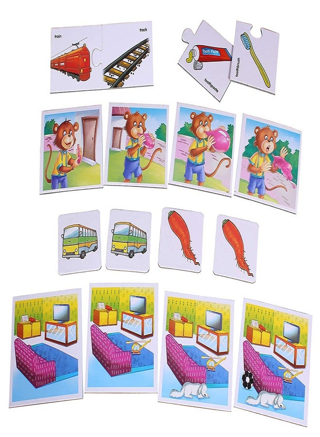 Creative's Memory Play | Self-Correcting Puzzles Game | Picture Matching Card Game| Similar,Go Together, What's Next, What's The Difference All in 1 Pack | Ages 3 & Above - Image 2