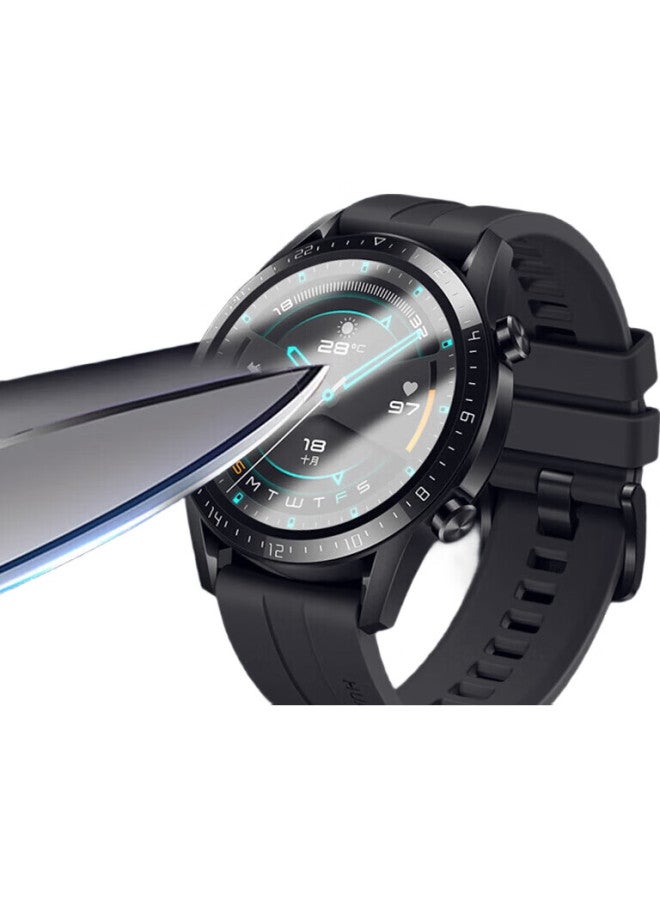 Stiger [3-Pack] Tempered Glass Screen Protector For Huawei Watch Gt2/Gt3, Full Coverage, Hd Clear, Shatterproof, Fingerprint-Resistant Protective Film For 46Mm Watch Face - Image 3