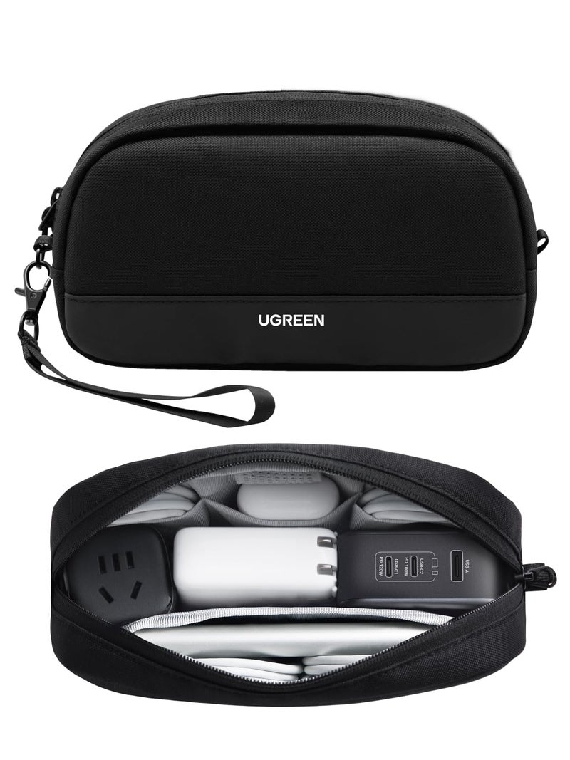 UGREEN Electronics Organizer Travel Case Bag Multifunctional Organizer Carrying Case for Cables, Cord, SD Card, Earbuds, Charger, USB Adapter, Electronic Accessories Small Size - Image 1