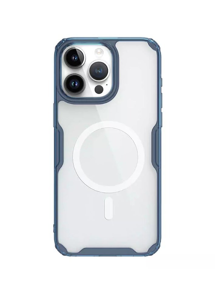 Nillkin Nature TPU Pro Magnetic Case for Apple iPhone 15 Pro 6.1" - Deep Blue - Image 1